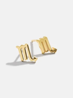 18K Gold Vermeil Zodiac Earrings - 18K Gold Vermeil