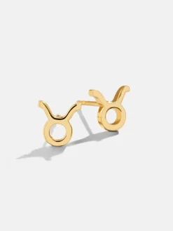 18K Gold Vermeil Zodiac Earrings - 18K Gold Vermeil
