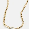 Kaycee Necklace - Gold/Pavé