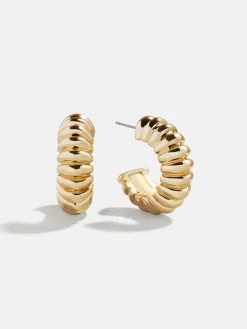 Kayla Gold Hoop Earrings - Gold