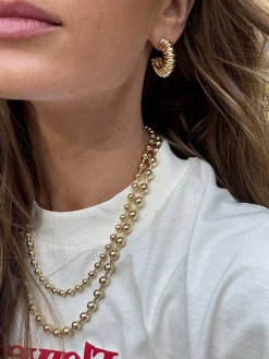 Kayla Gold Hoop Earrings - Gold