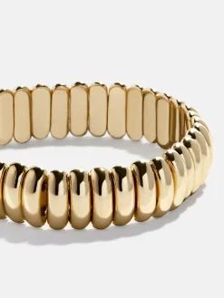 Keira Ribbed Bracelet - Gold