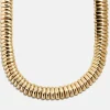 Keira Ribbed Necklace - Gold