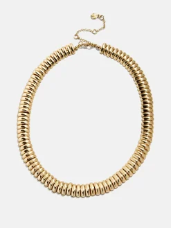 Keira Ribbed Necklace - Gold