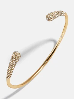 Kelly Gold Cuff Bracelet - Gold/Pavé