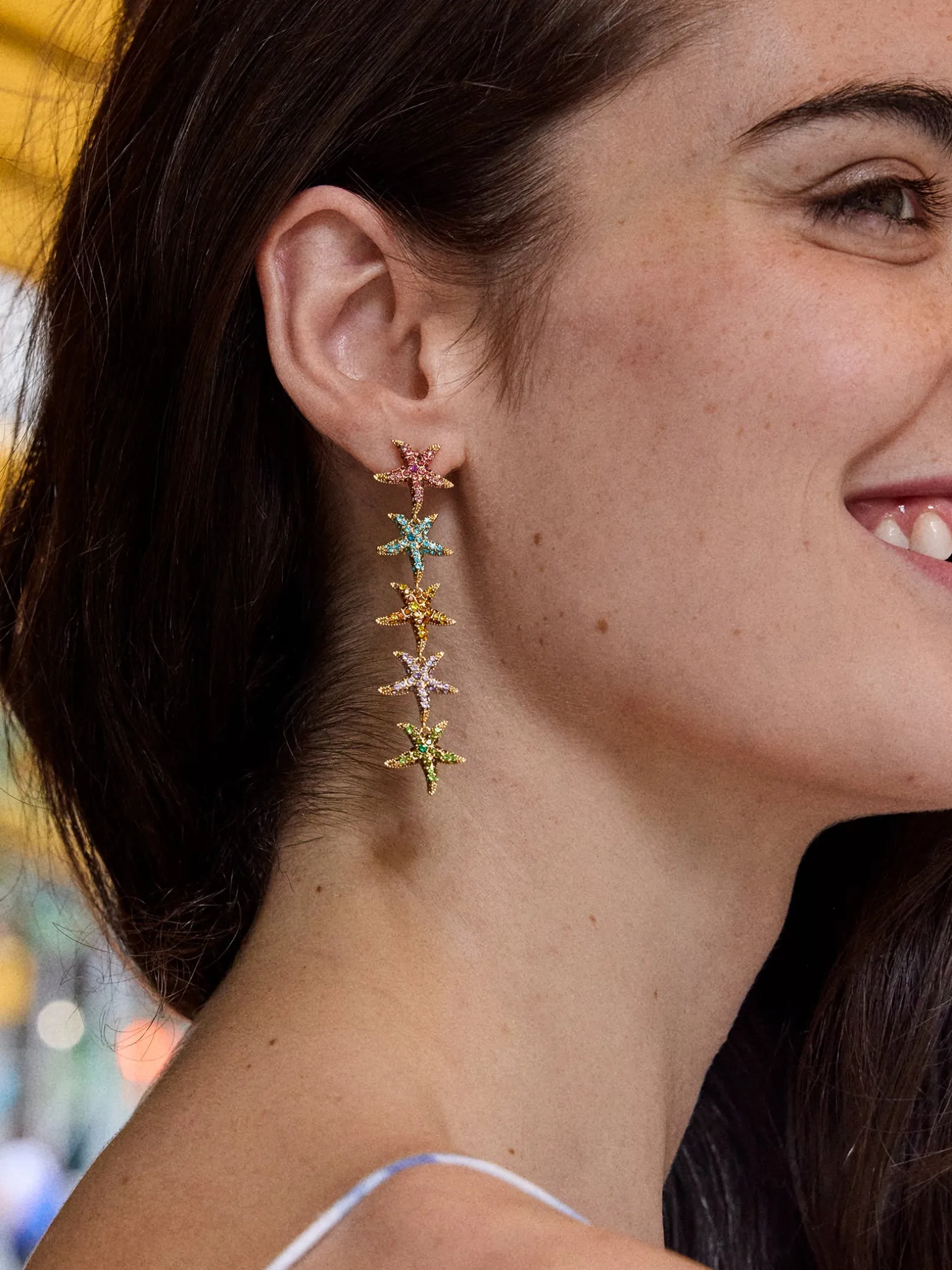 Kiana Starfish Earrings - Multi