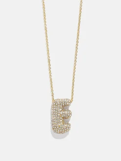 Kids’ Bubble Initial Necklace - Gold/Pavé