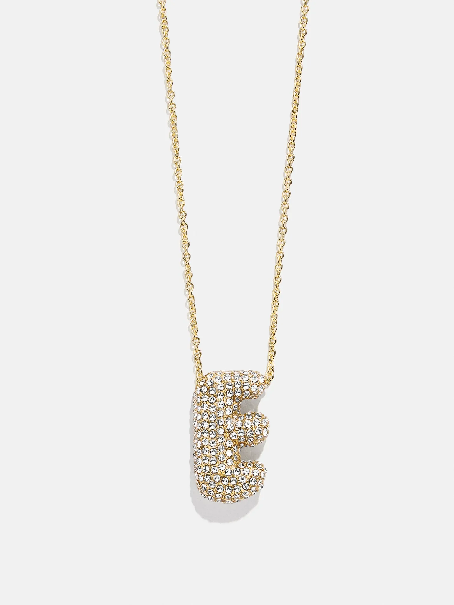 Kids’ Bubble Initial Necklace - Gold/Pavé