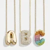 Kids' Bubble Initial Necklace - Gold