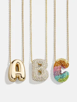 Kids' Bubble Initial Necklace - Gold