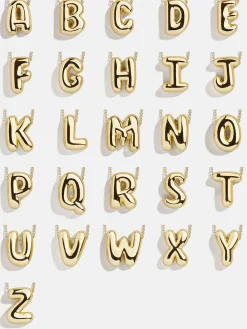 Kids' Bubble Initial Necklace - Gold