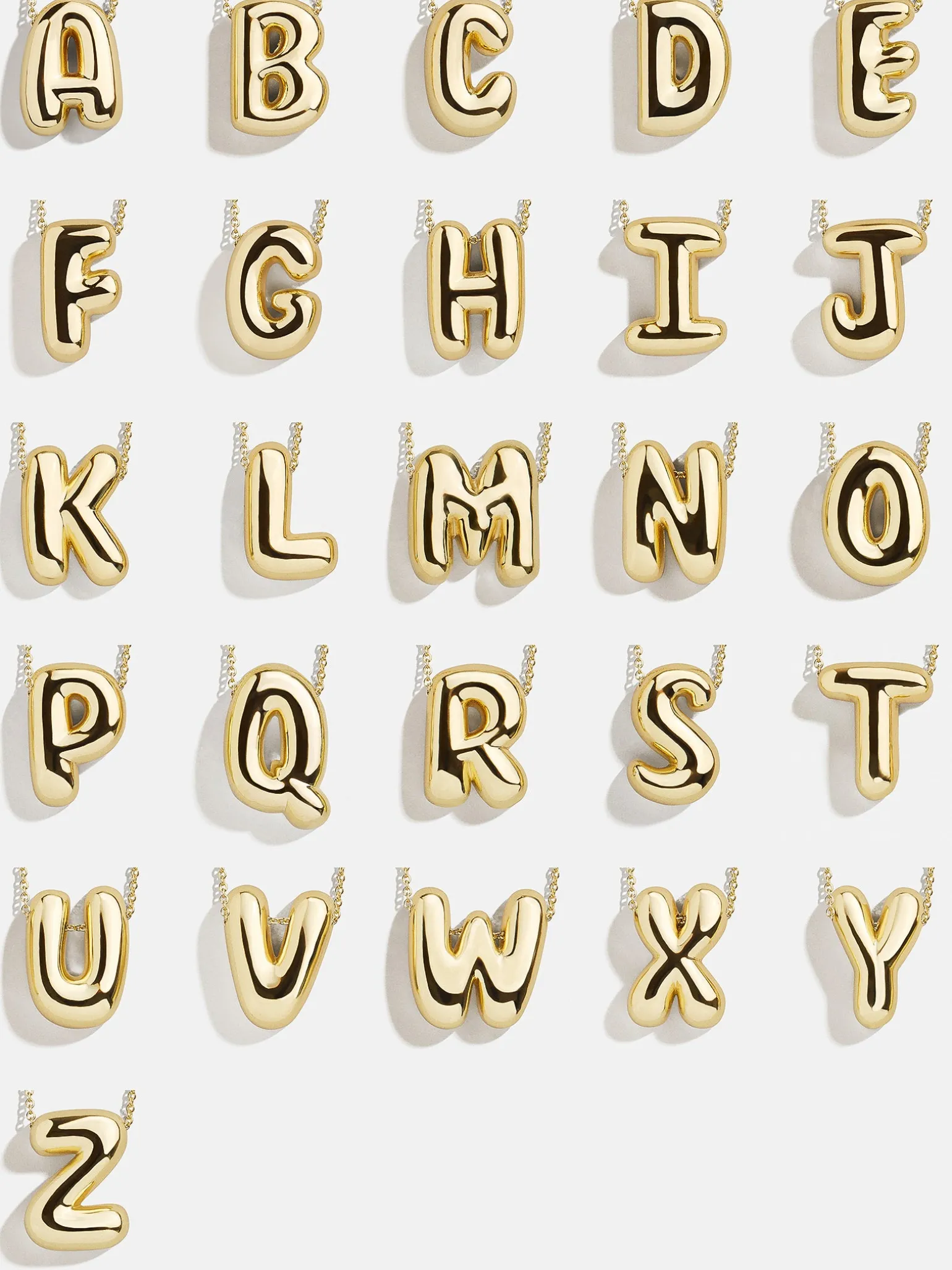 Kids' Bubble Initial Necklace - Gold