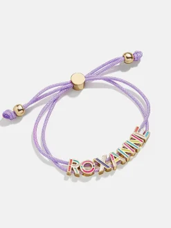 Kids' Custom Cord Bracelet - Purple