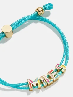 Kids' Custom Cord Bracelet - Aqua