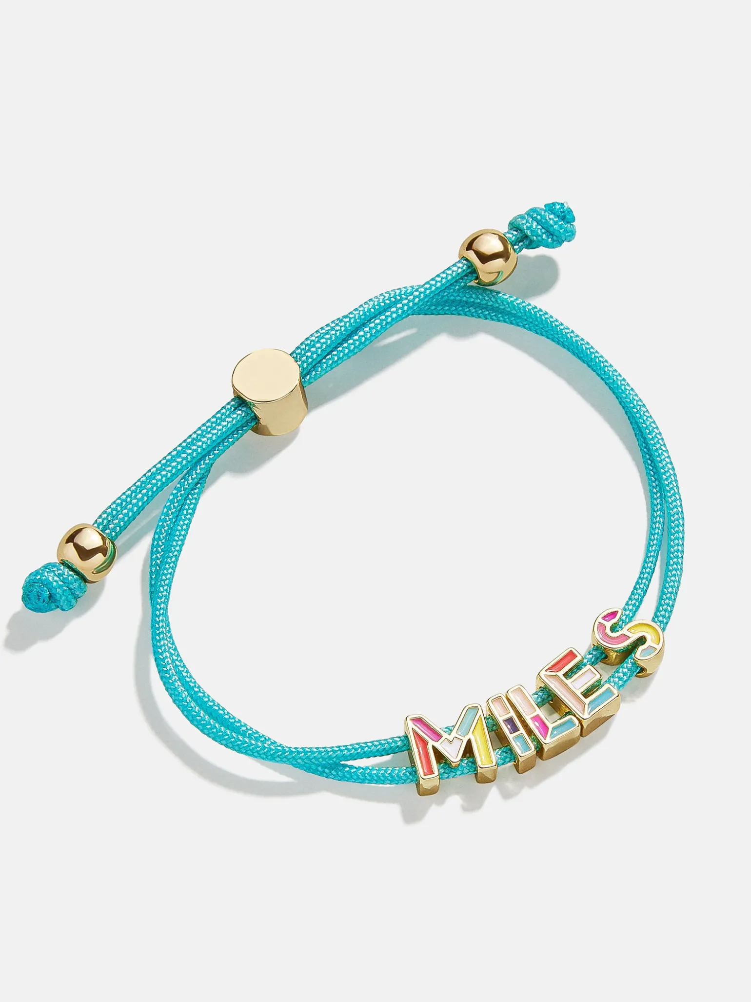 Kids' Custom Cord Bracelet - Aqua