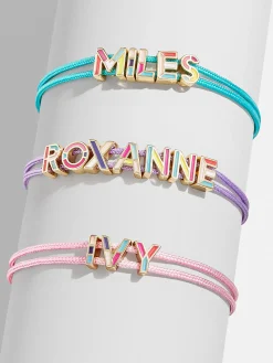 Kids' Custom Cord Bracelet - Pink