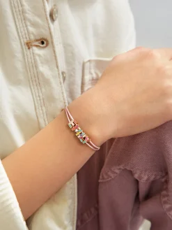 Kids' Custom Cord Bracelet - Pink