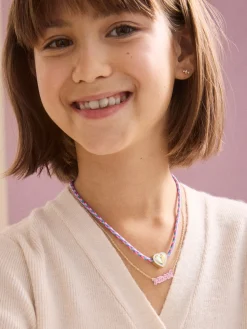 Kids' Custom Nameplate Necklace - Cable Chain