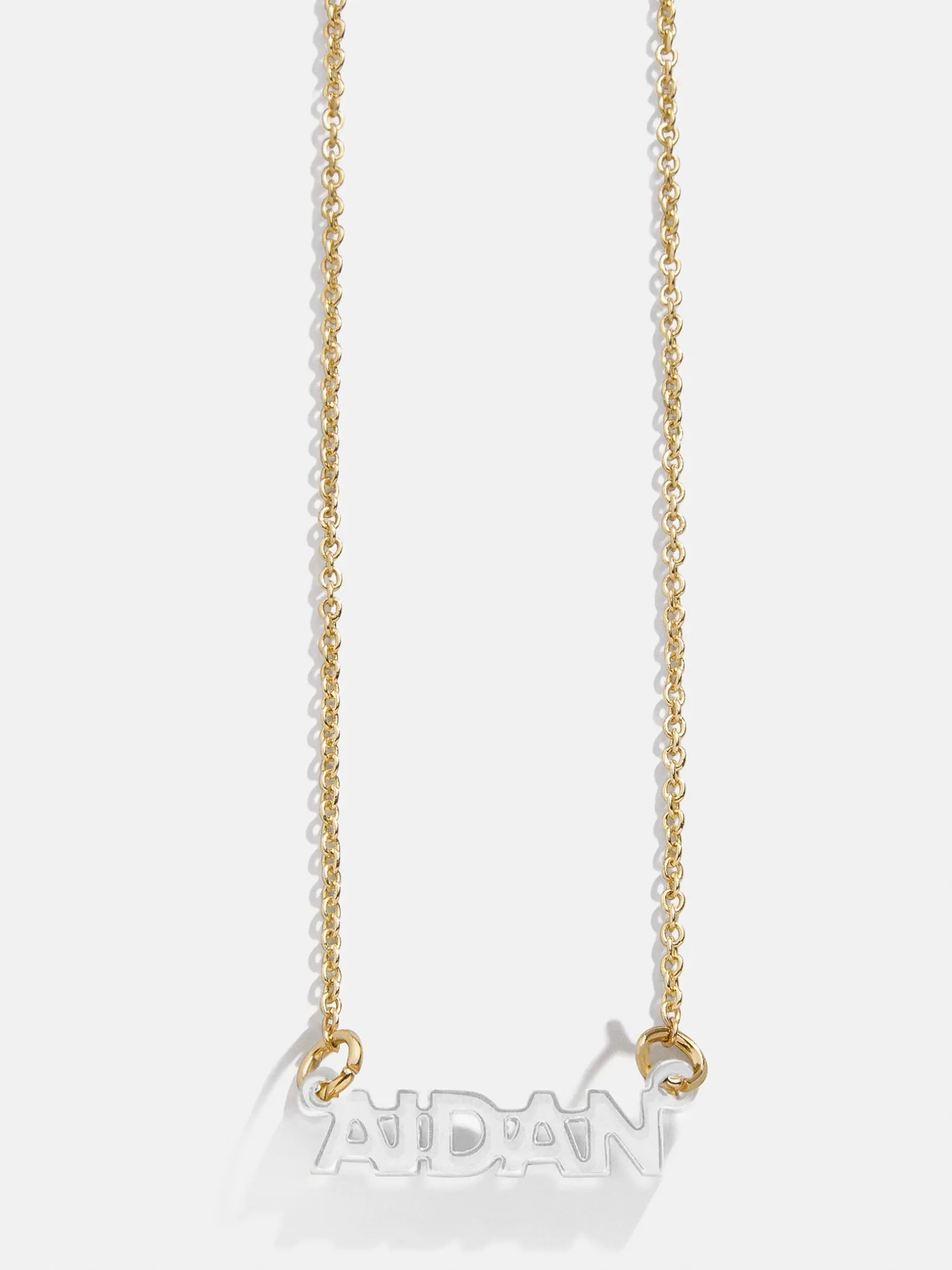 Kids' Custom Nameplate Necklace - Cable Chain