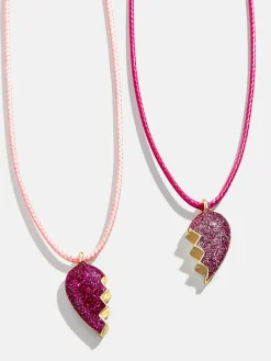 Kids' Heart BFF Necklace Set - Split Heart
