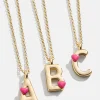 Kids' Heart Initial Necklace - Gold