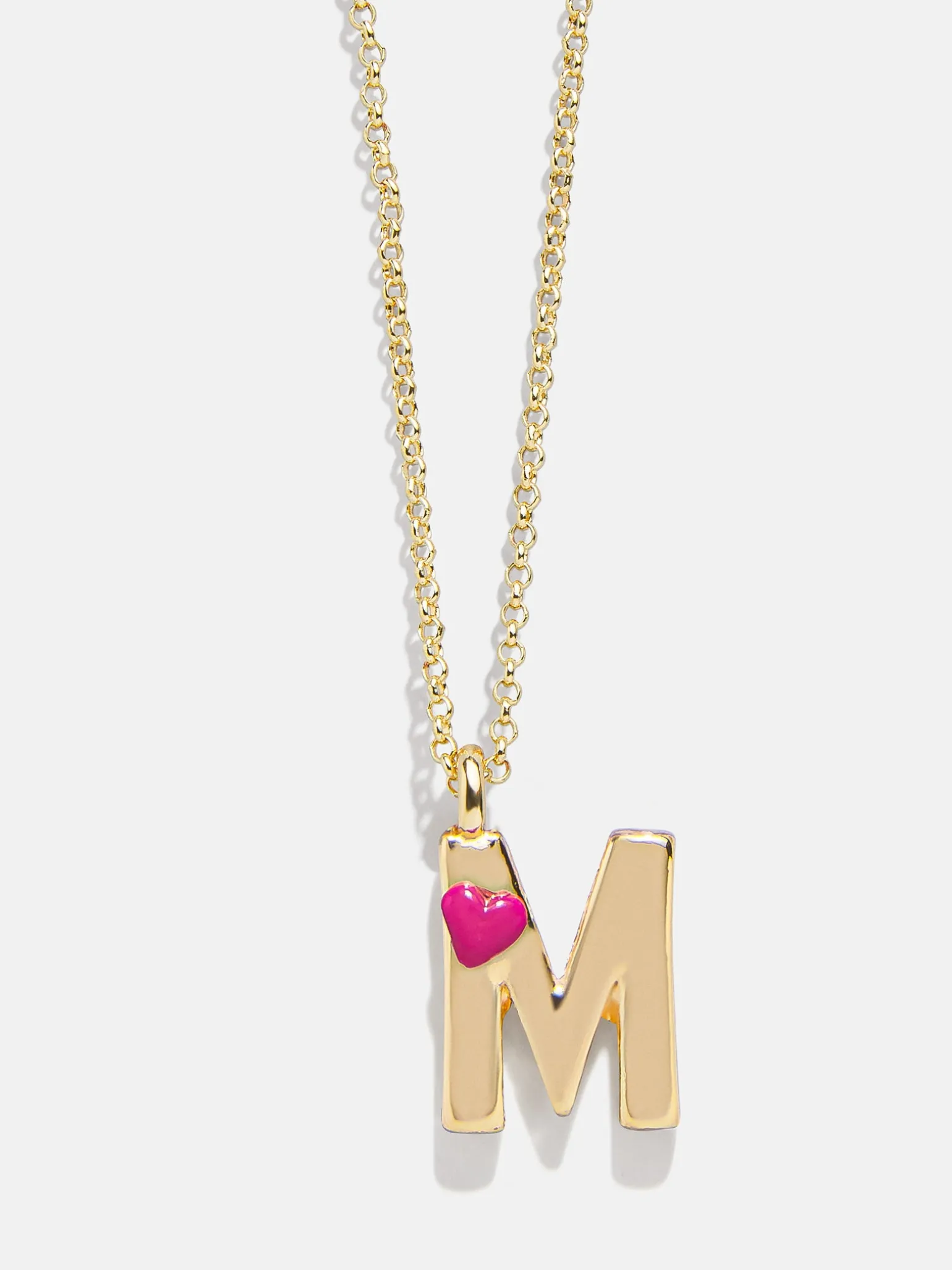 Kids' Heart Initial Necklace - Gold