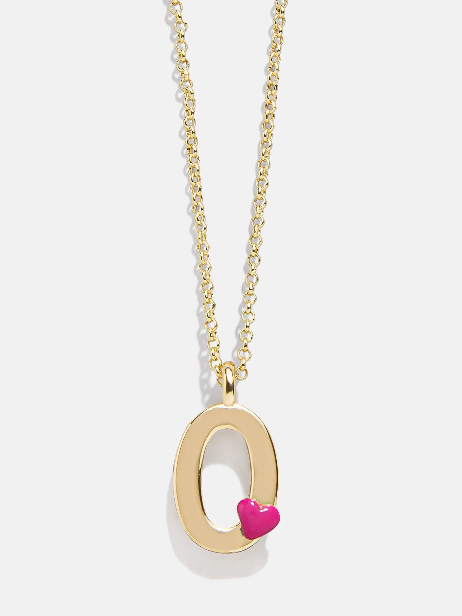 Kids' Heart Initial Necklace - Gold