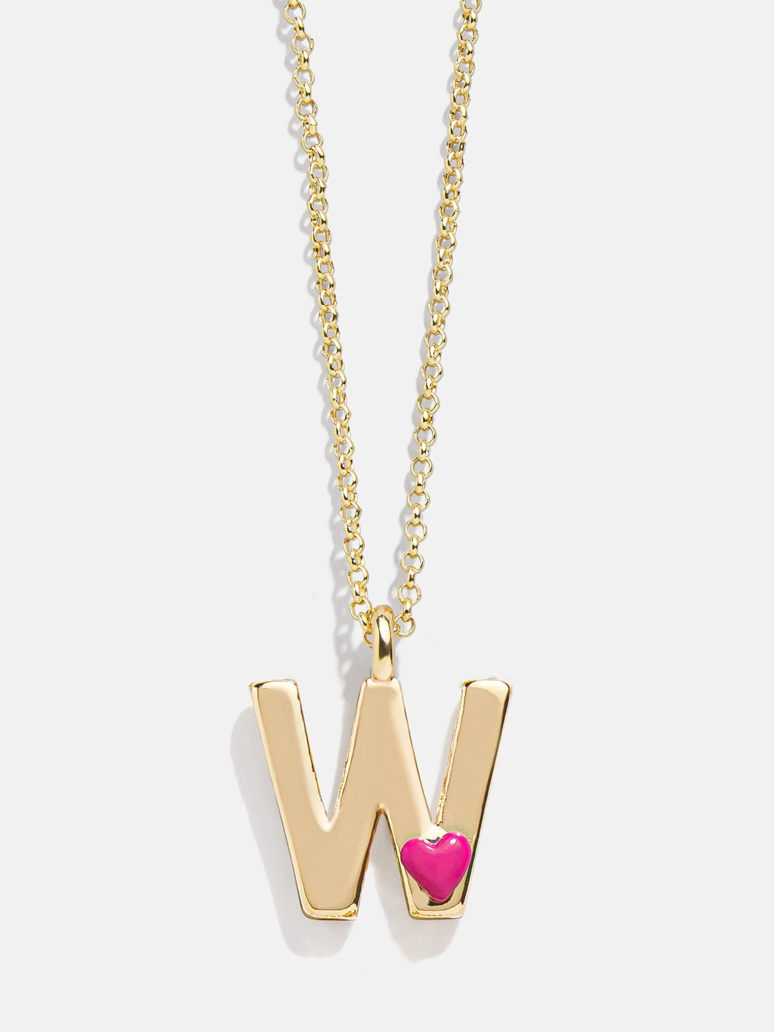 Kids' Heart Initial Necklace - Gold