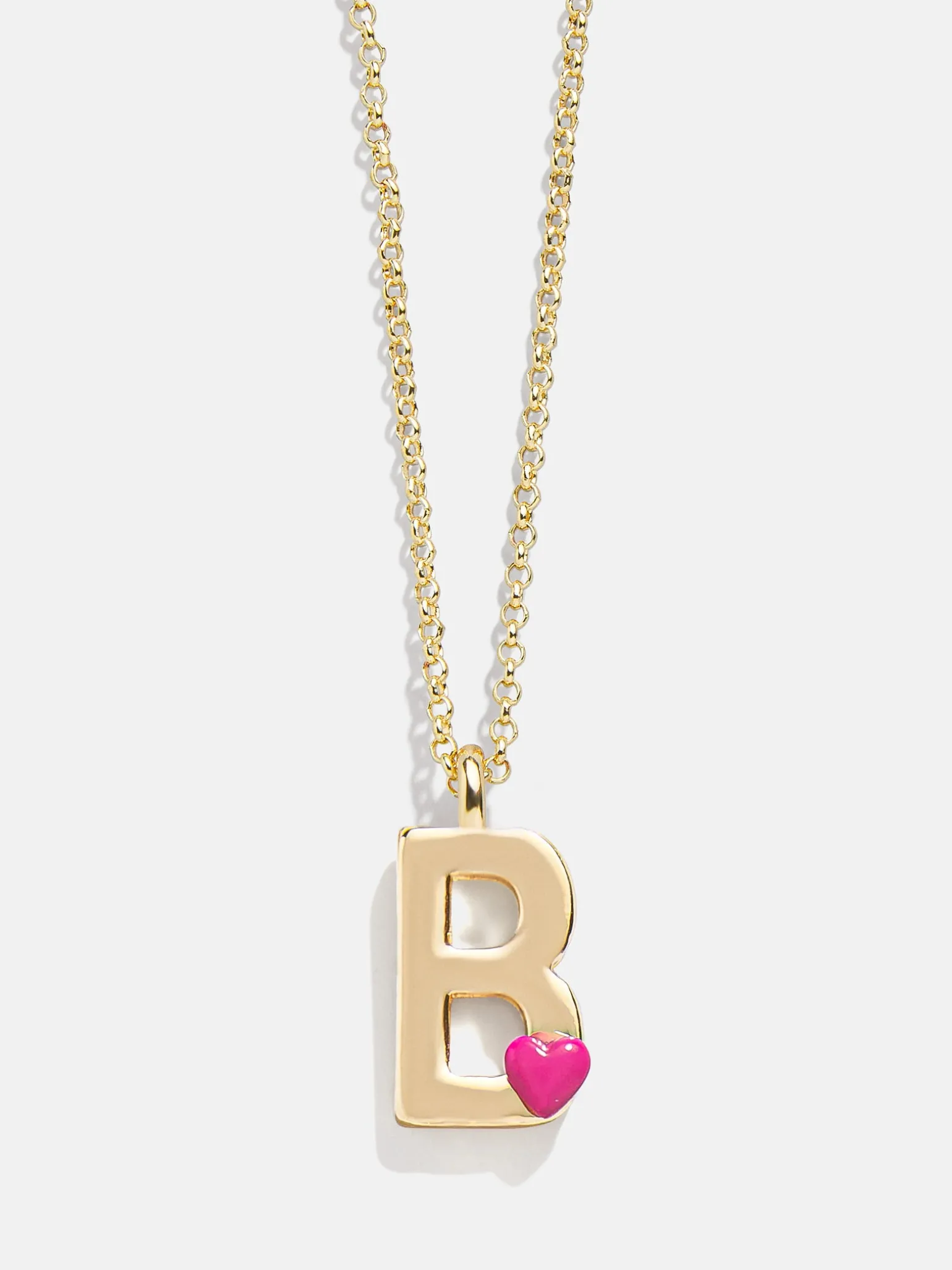 Kids' Heart Initial Necklace - Gold