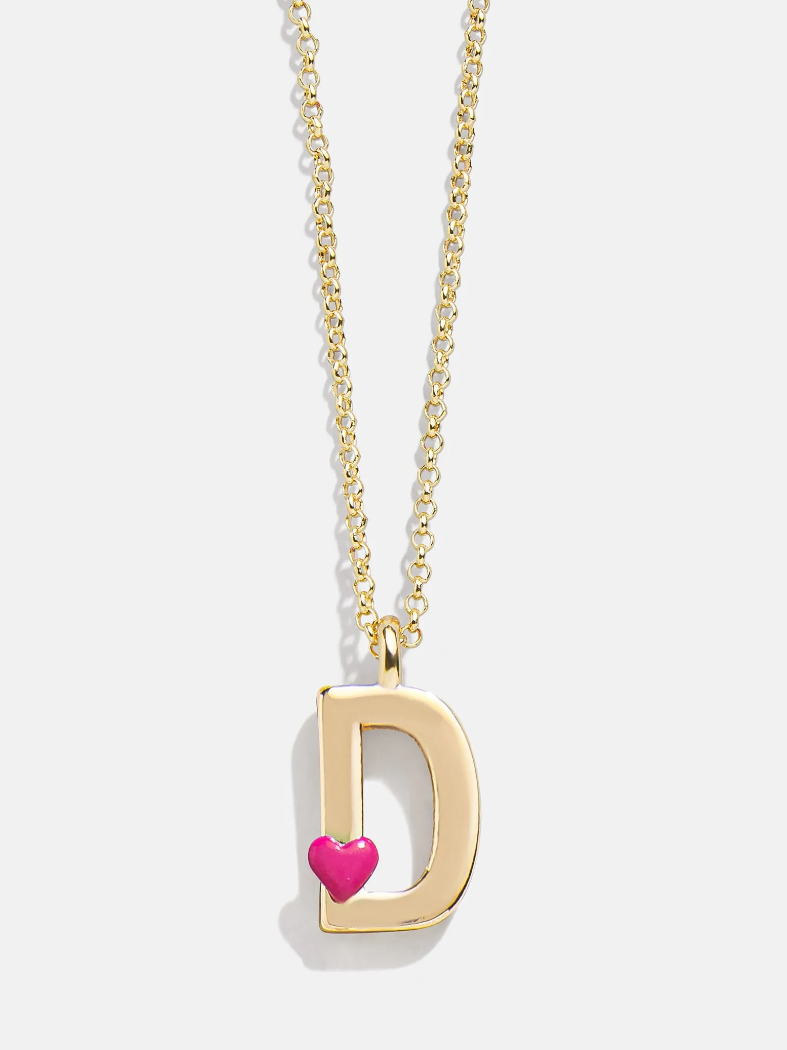 Kids' Heart Initial Necklace - Gold