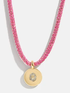 Kids' Initial Pendant Necklace - Pink