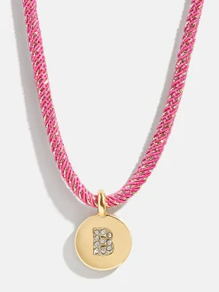 Kids' Initial Pendant Necklace - Pink