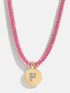 Kids' Initial Pendant Necklace - Pink