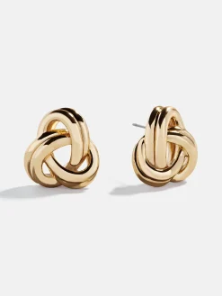 Kylie Gold Knot Earrings - Gold