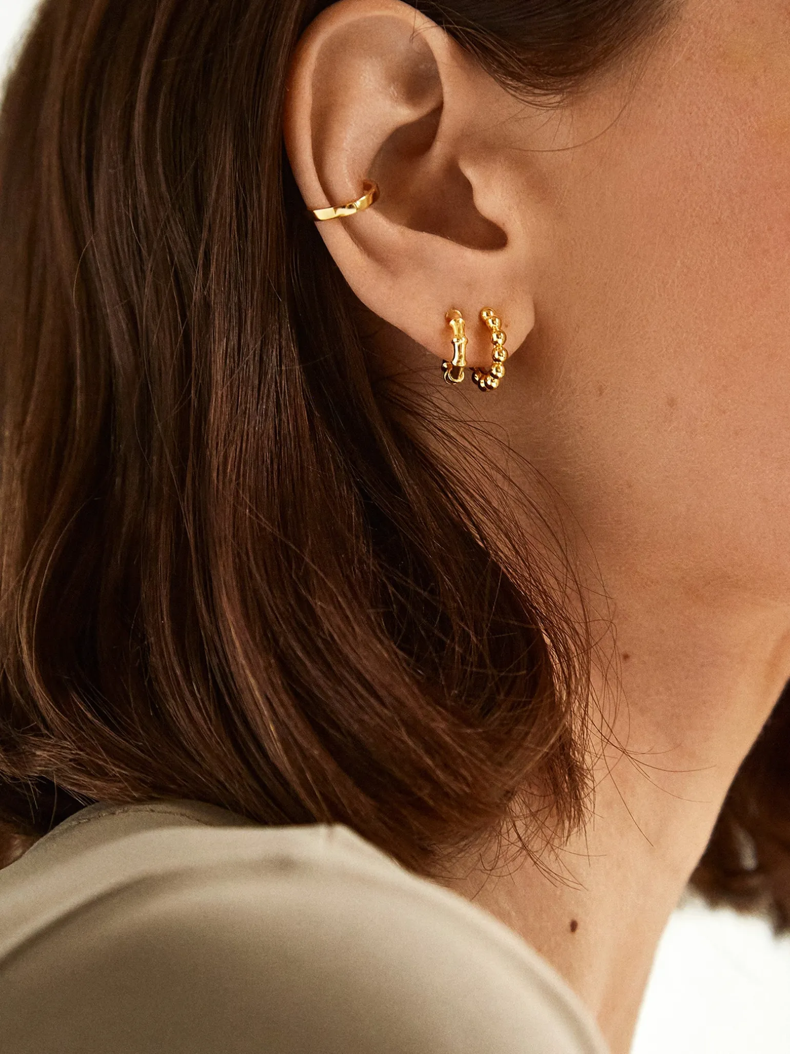 Leidy 18K Gold Vermeil Ear Cuff - Gold