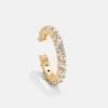 Leidy 18K Gold Vermeil Ear Cuff - Gold/Pavé