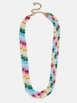 Lena Semi-Precious Layered Necklace - Multi