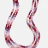Lena Semi-Precious Layered Necklace - Pink