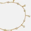 Leslie 18K Gold Vermeil Anklet - Gold/Pavé