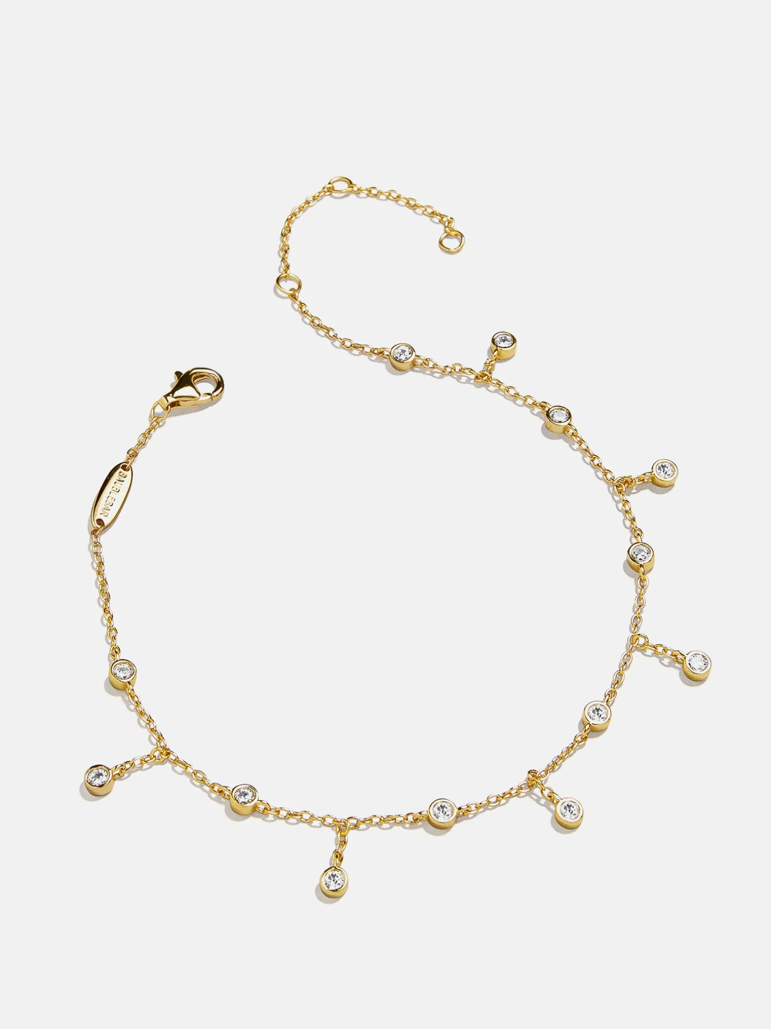 Leslie 18K Gold Vermeil Anklet - Gold/Pavé