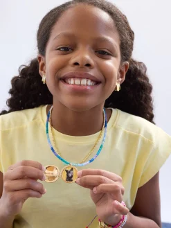Lil' Peacemaker Kids’ Locket Necklace - Peace Sign
