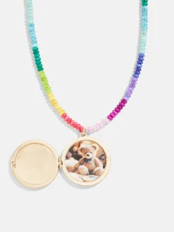 Lil' Smiley Kids’ Locket Necklace - Smiley Face