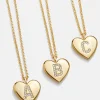 Little Love Kids' Initial Heart Necklace - Gold