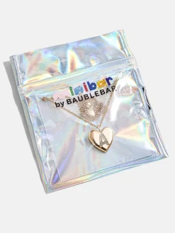 Little Love Kids' Initial Heart Necklace - Gold
