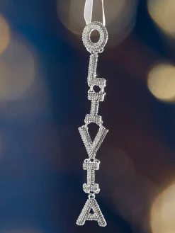 Love At Frost Sight Custom Ornament - Silver