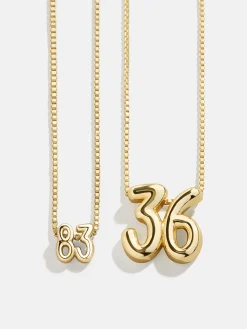Lucky Number Bubble Necklace - Two Numbers