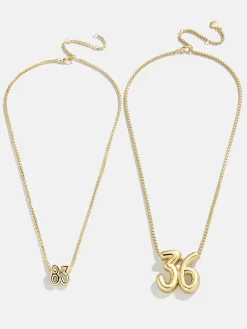 Lucky Number Bubble Necklace - Two Numbers