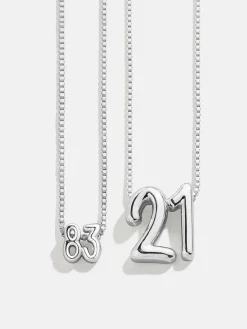 Lucky Number Bubble Necklace - Two Numbers