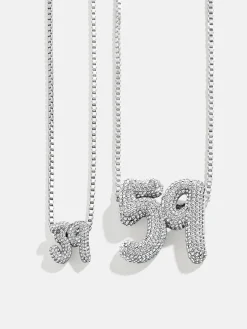 Lucky Number Bubble Necklace - Two Numbers