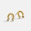 Lucky You 18K Gold Vermeil Kids' Horseshoe Earrings - Horseshoe